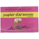 Papiers d'Arménie à la rose