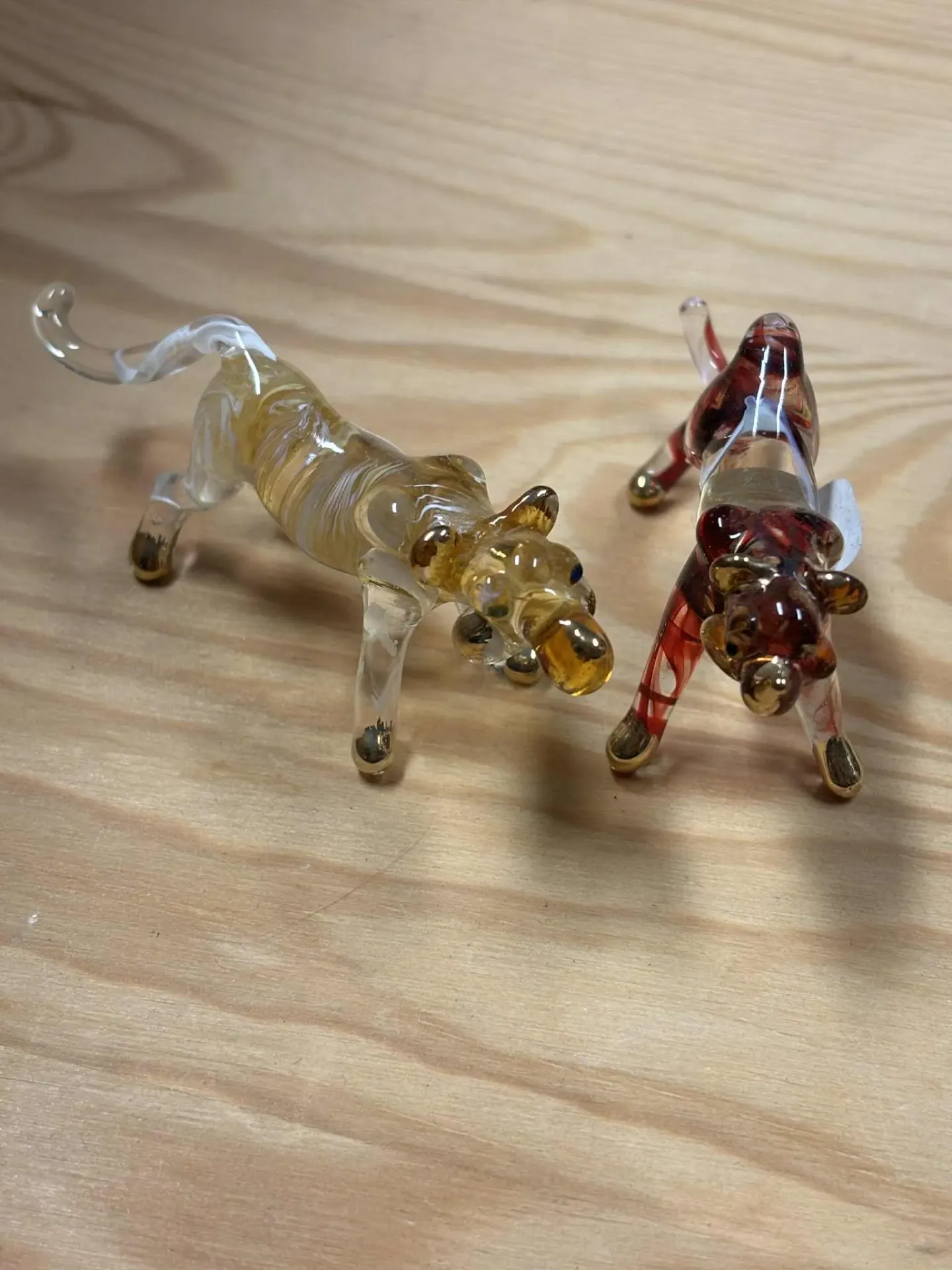 [ANI001] Tigre en verre coloré