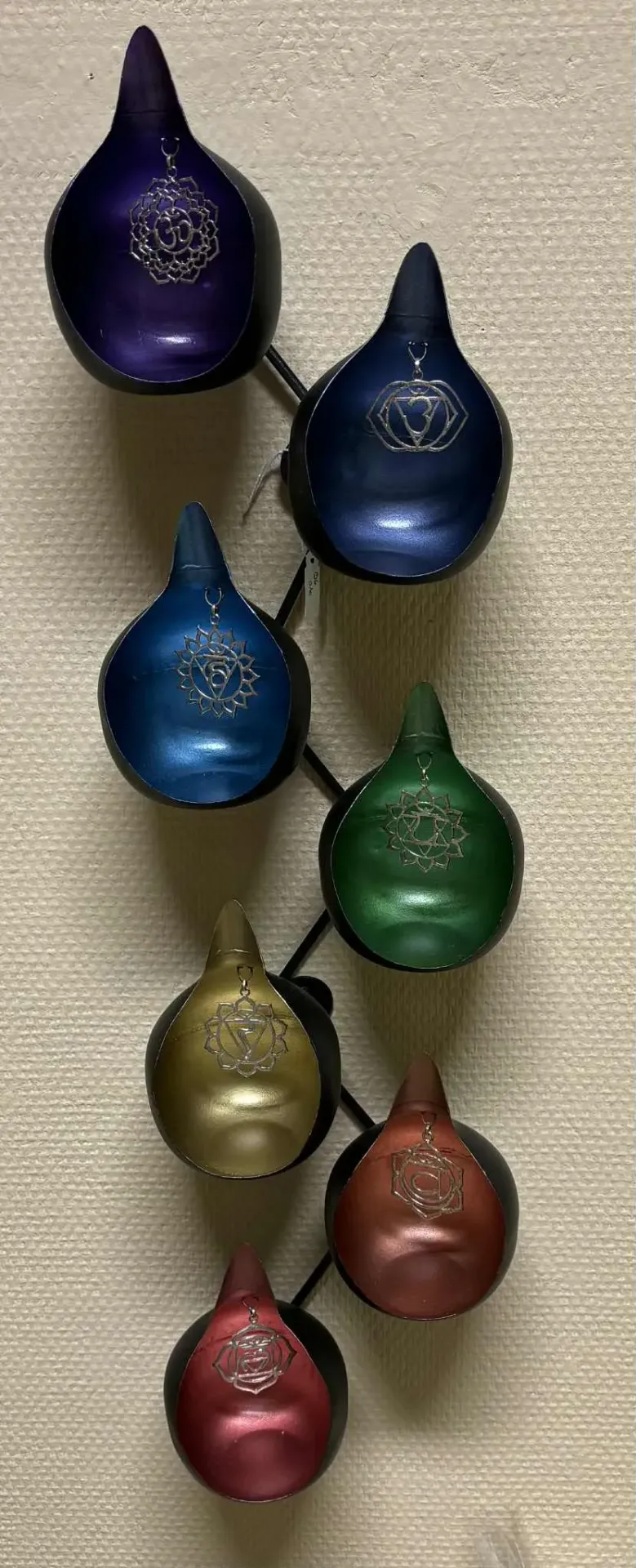 [BG010] Bougeoir chakras à suspendre