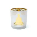 Photophore givré/métallique Bouddha S