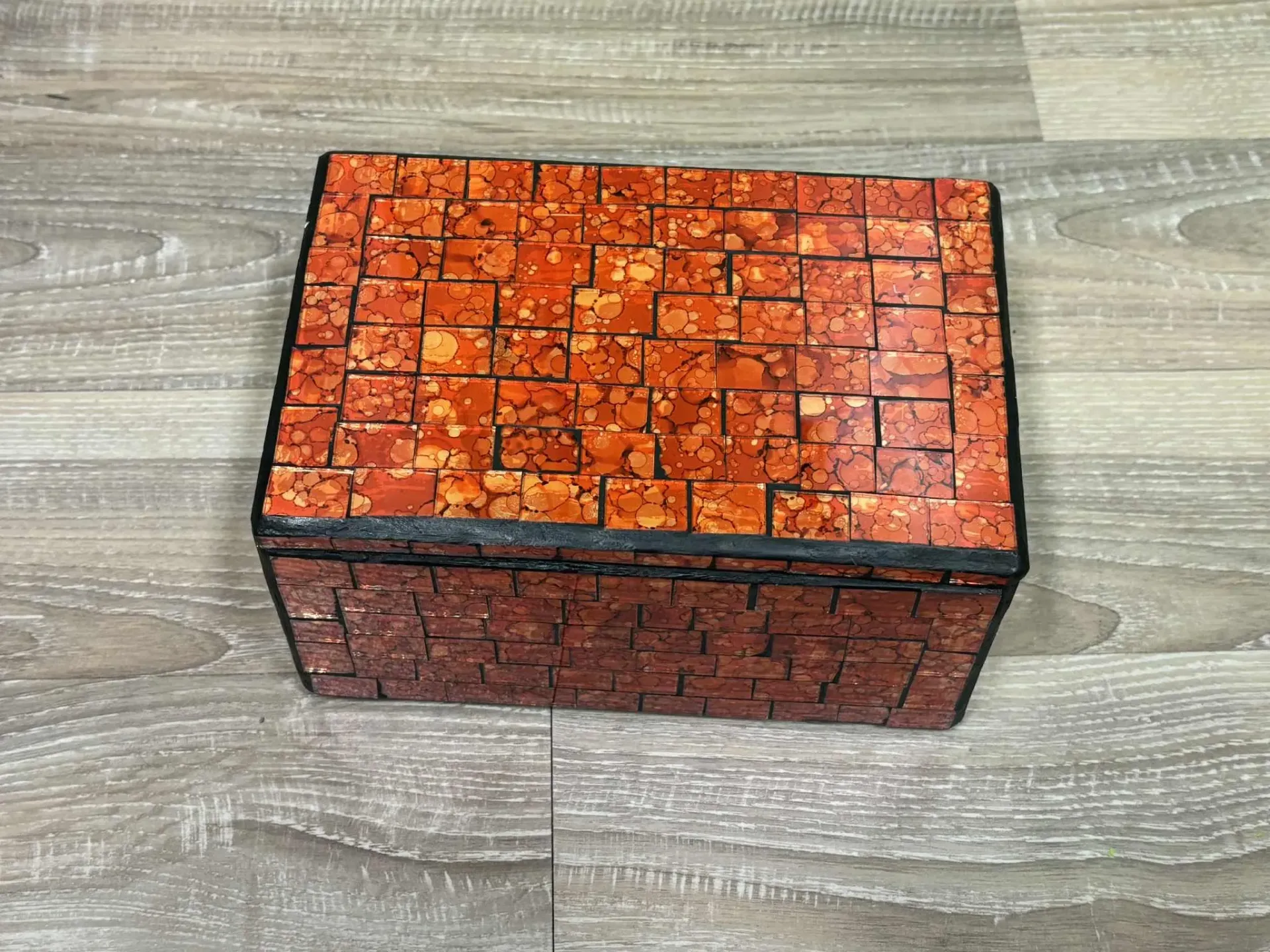 [BOIT005] Boite en bois verroterie grande