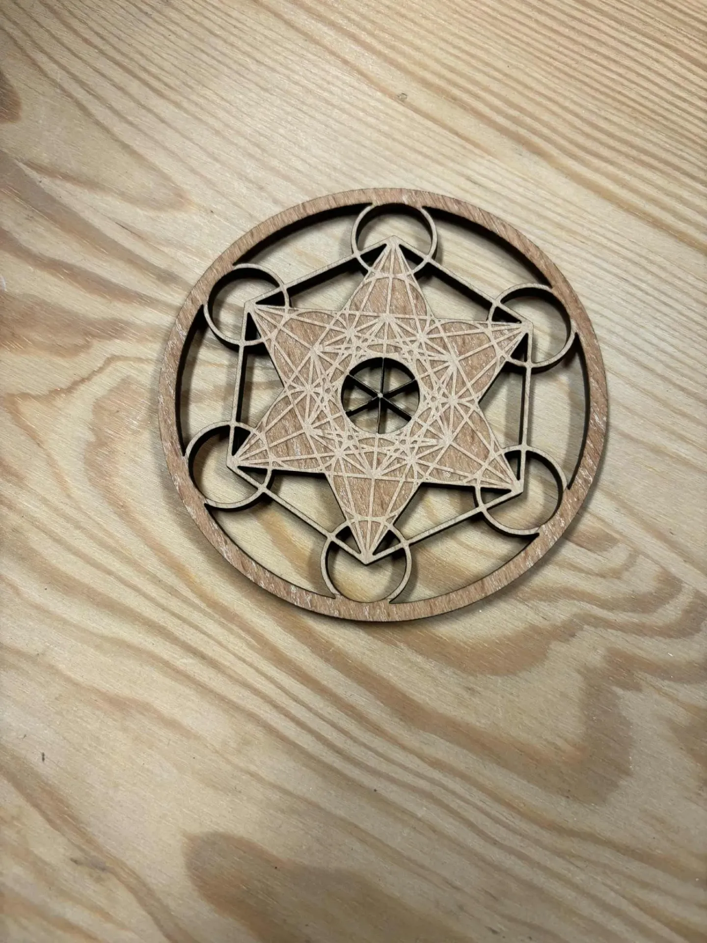 Plaque en bois Métatron 12cm