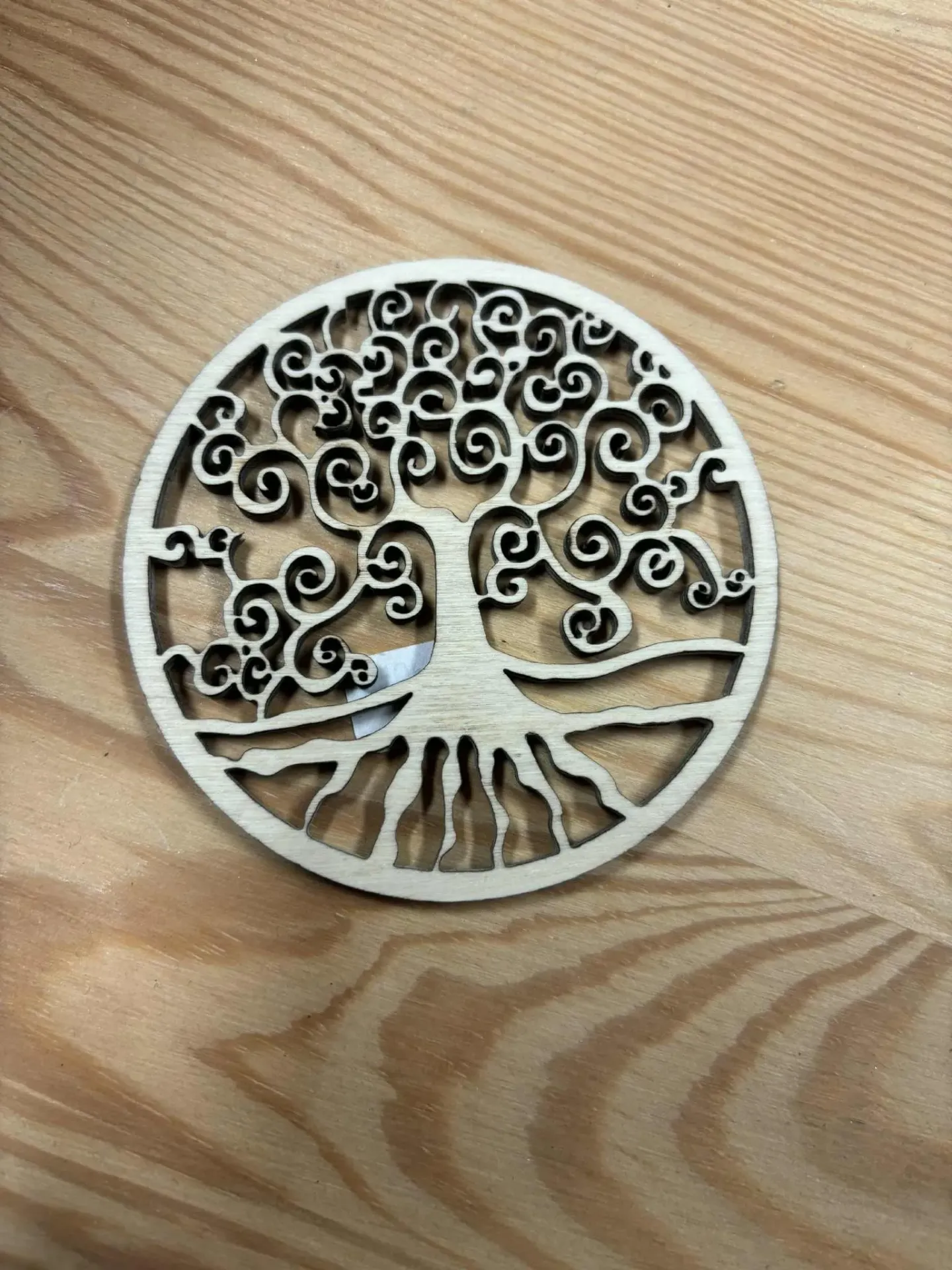 Plaque en bois arbre de vie 8cm