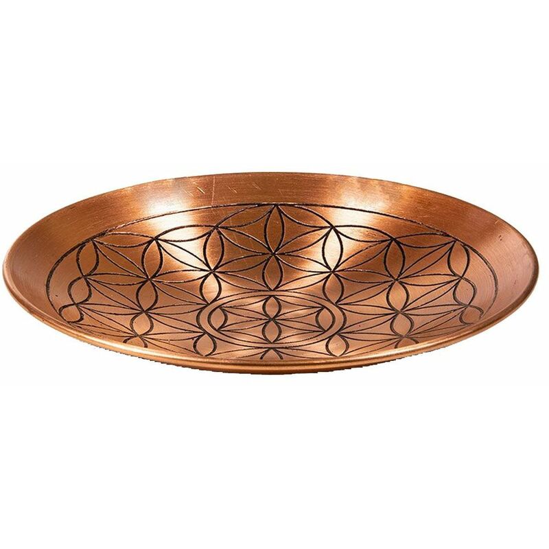 Coupelle fleur de vie en cuivre