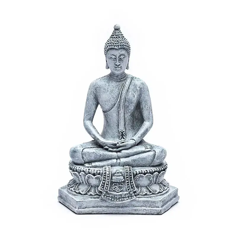 Bouddha méditant Thaïlande gris