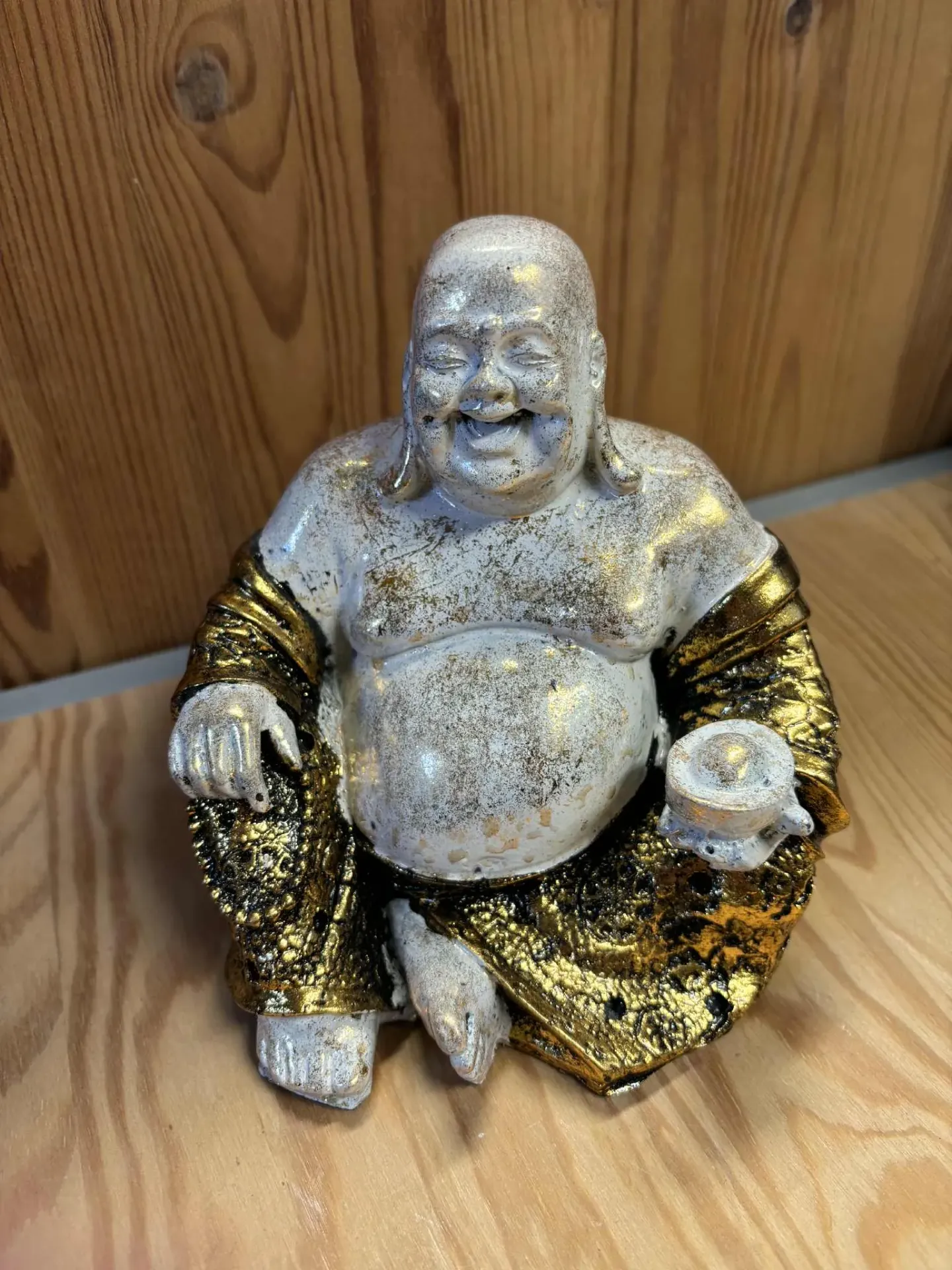 [BOUR033] Bouddha rieur en résine
