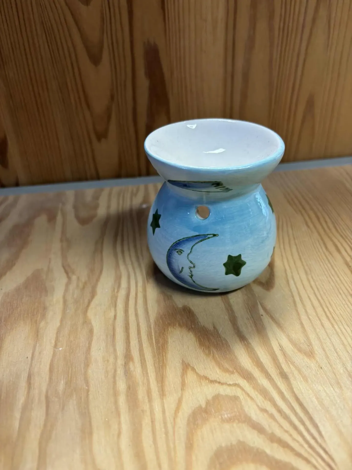 Brûle parfum lune en céramique