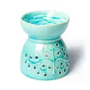 Brûleur à huile Arbre de Vie céramique turquoise