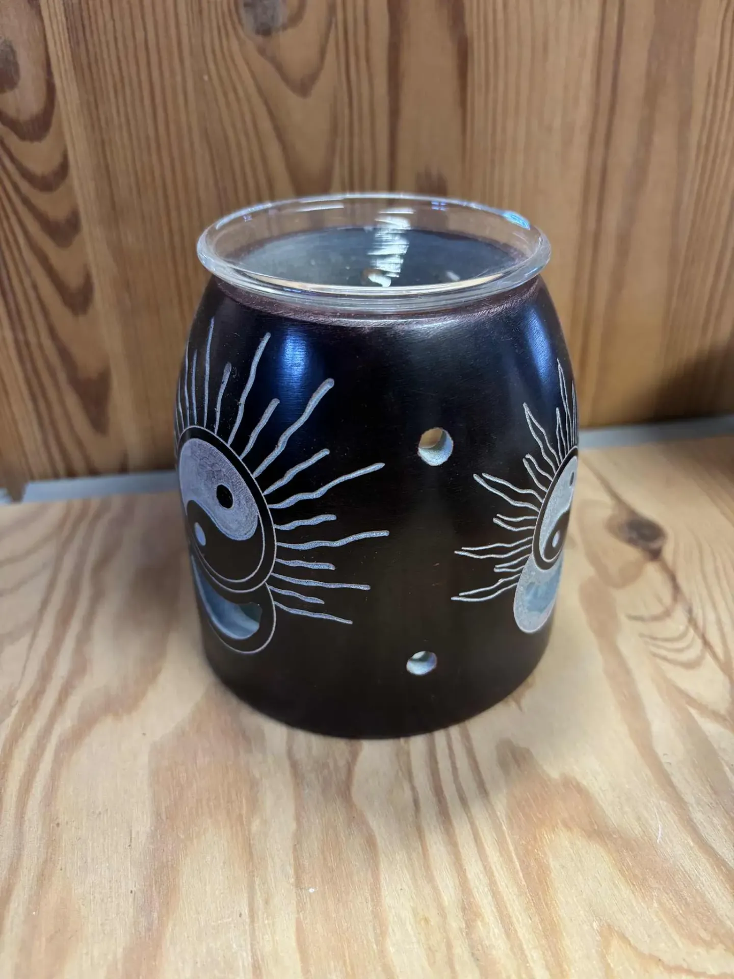 Bruleur en pierre de savon yin & yang