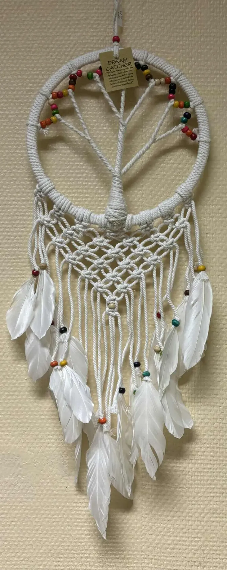 Capteur de rêve arbre de vie & perles