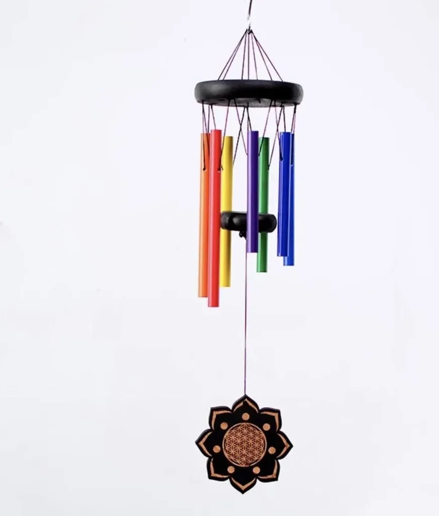 Carillon à vent chakra & Fleur de vie