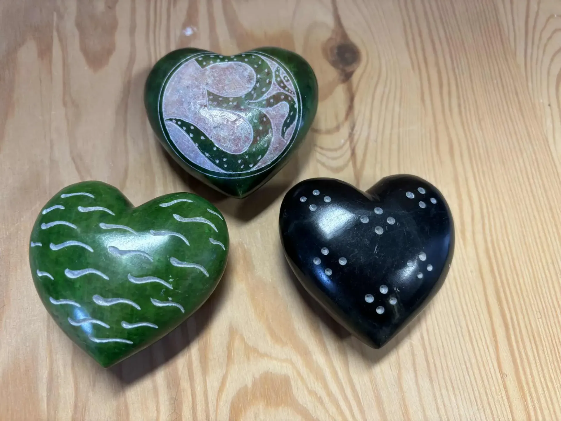 Cœur en pierre de savon
