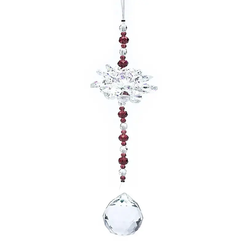 Lotus et sphère en cristal Feng Shui