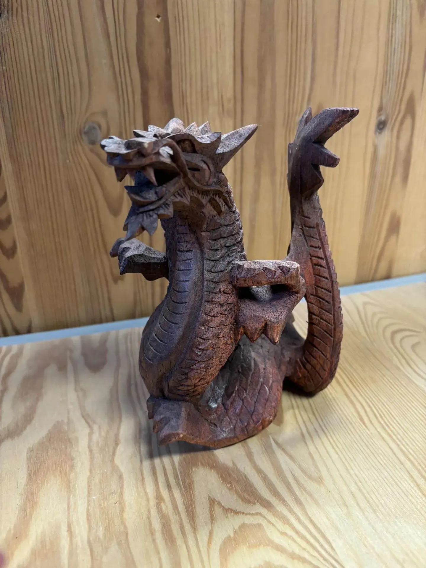 [DRA002] Dragon en bois M