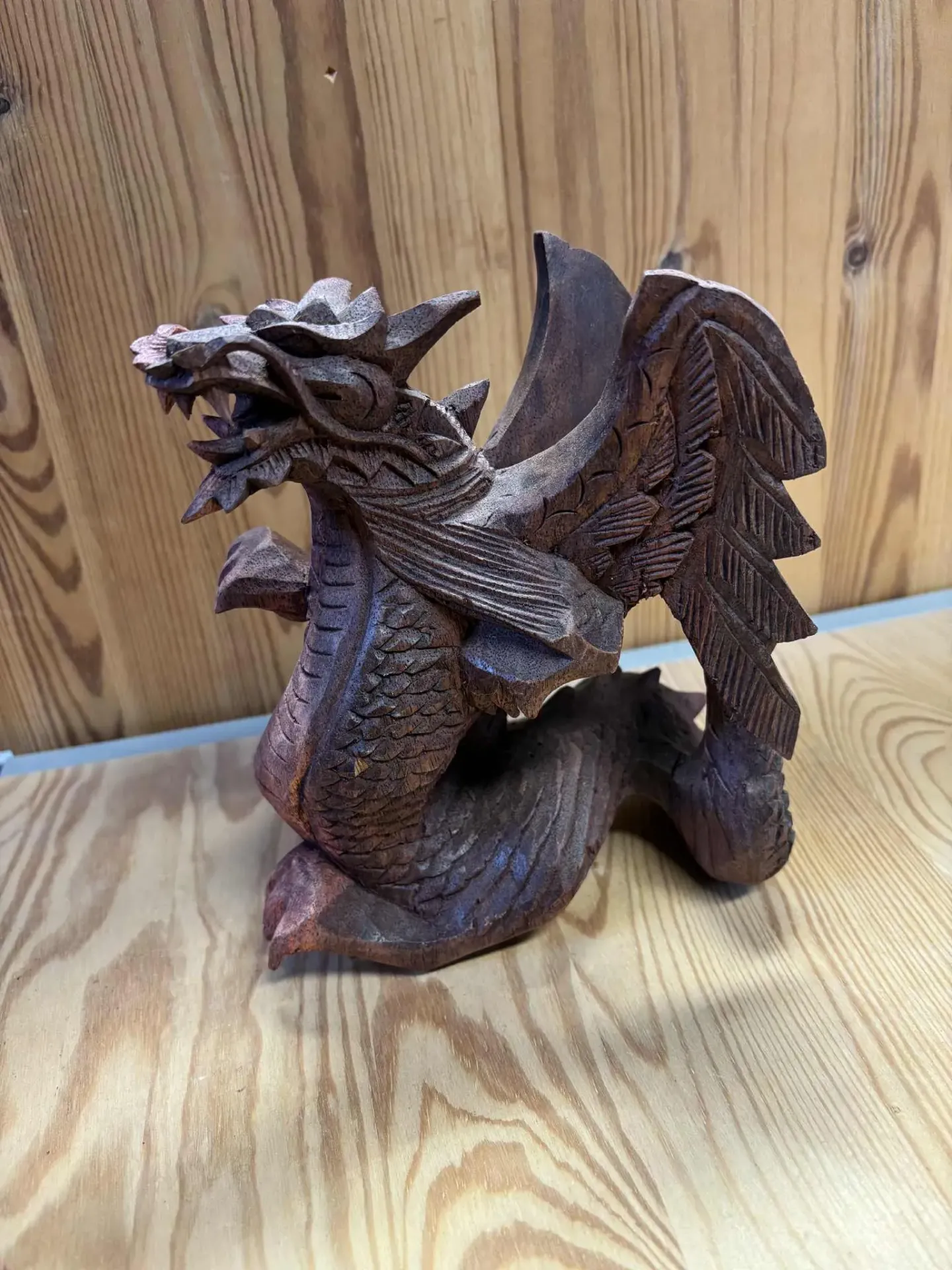 Dragon en bois L