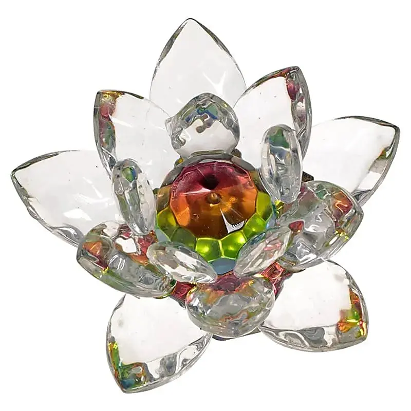 Fleur de lotus en cristal 8,5cm