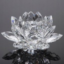 Fleur de lotus bougeoir en cristal