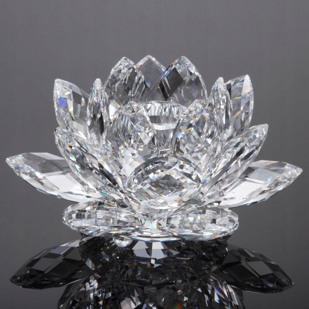 Bougeoir Lotus cristal