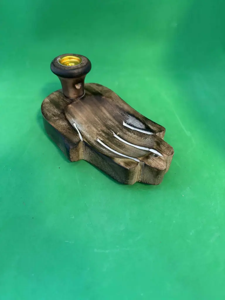 [PE107-1] Fontaine à encens main en bois