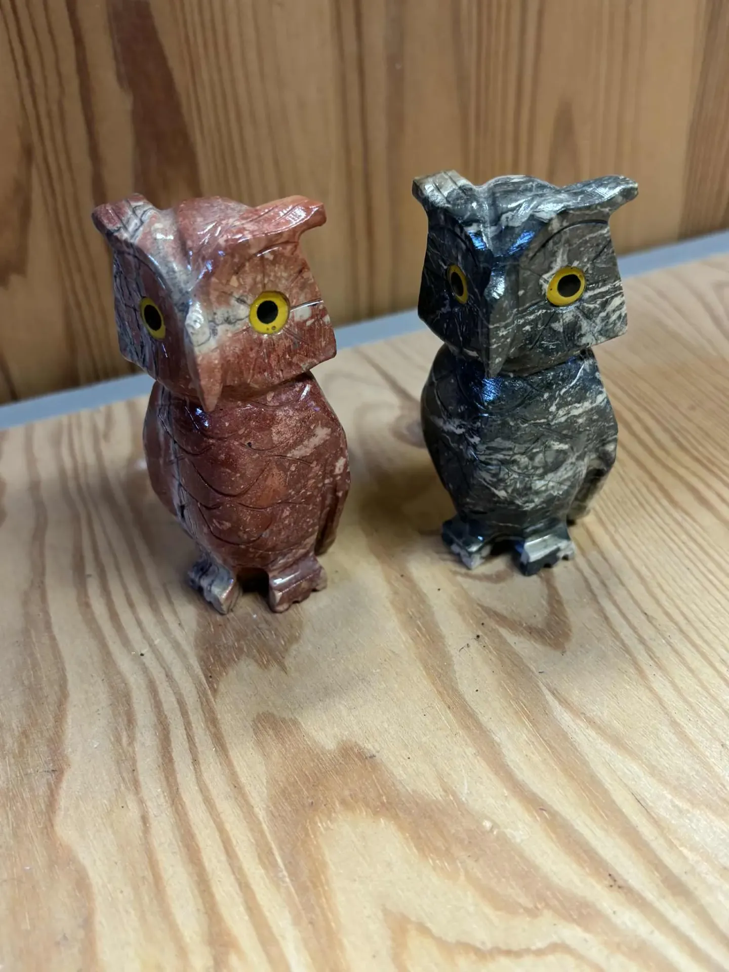 Hibou en pierre de savon