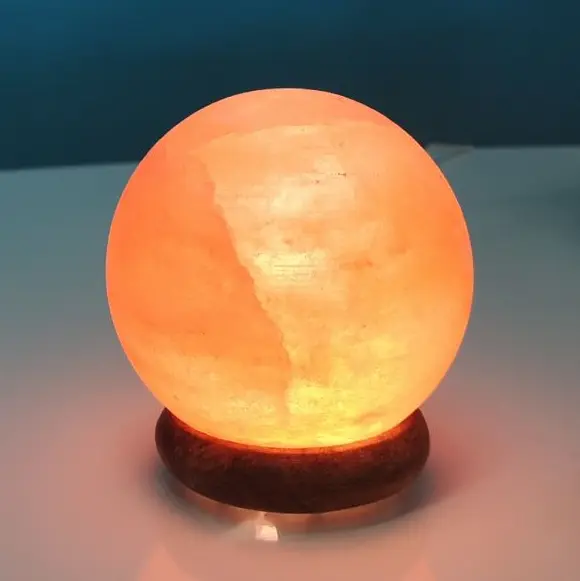 [LAM021] Lampe USB en Cristal de Sel d'Himalaya Sphère