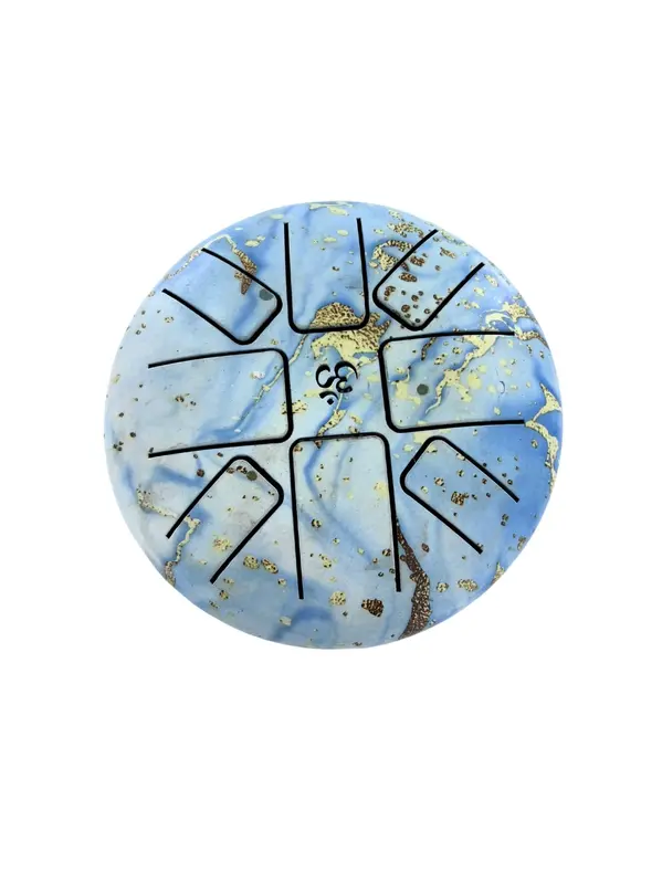 Tongue Drum Bleu et Doré