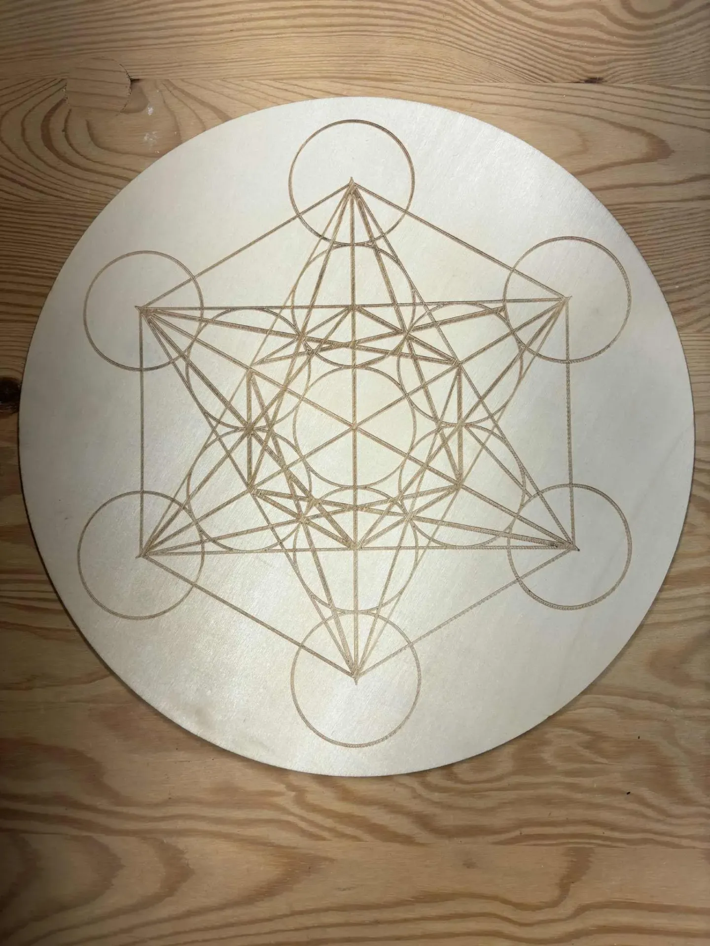 Plaque en bois Métatron 30cm