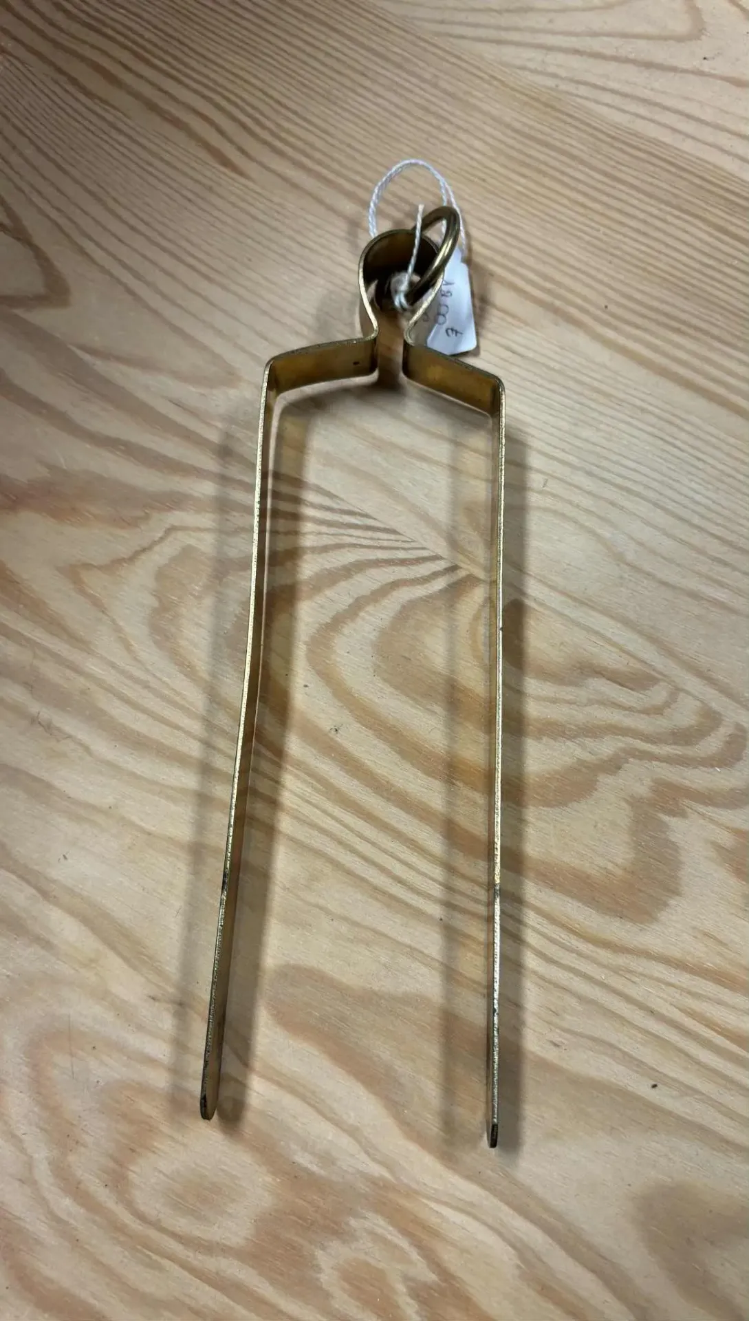 Pince à charbon dorée