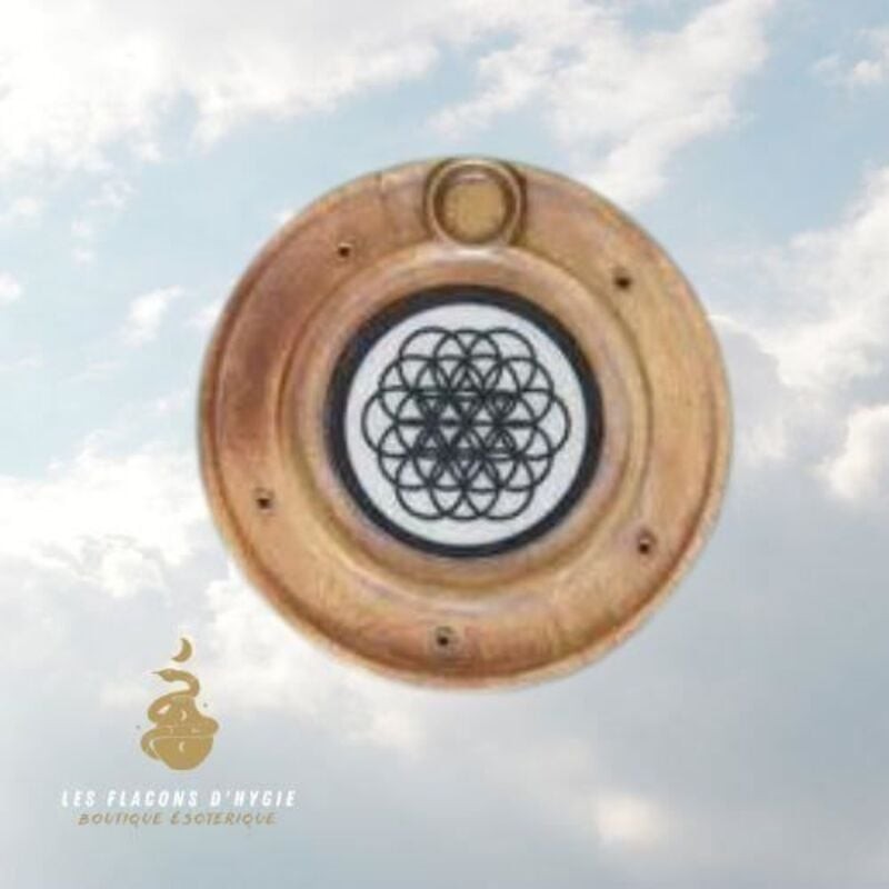 Porte encens Graine de Vie en bois