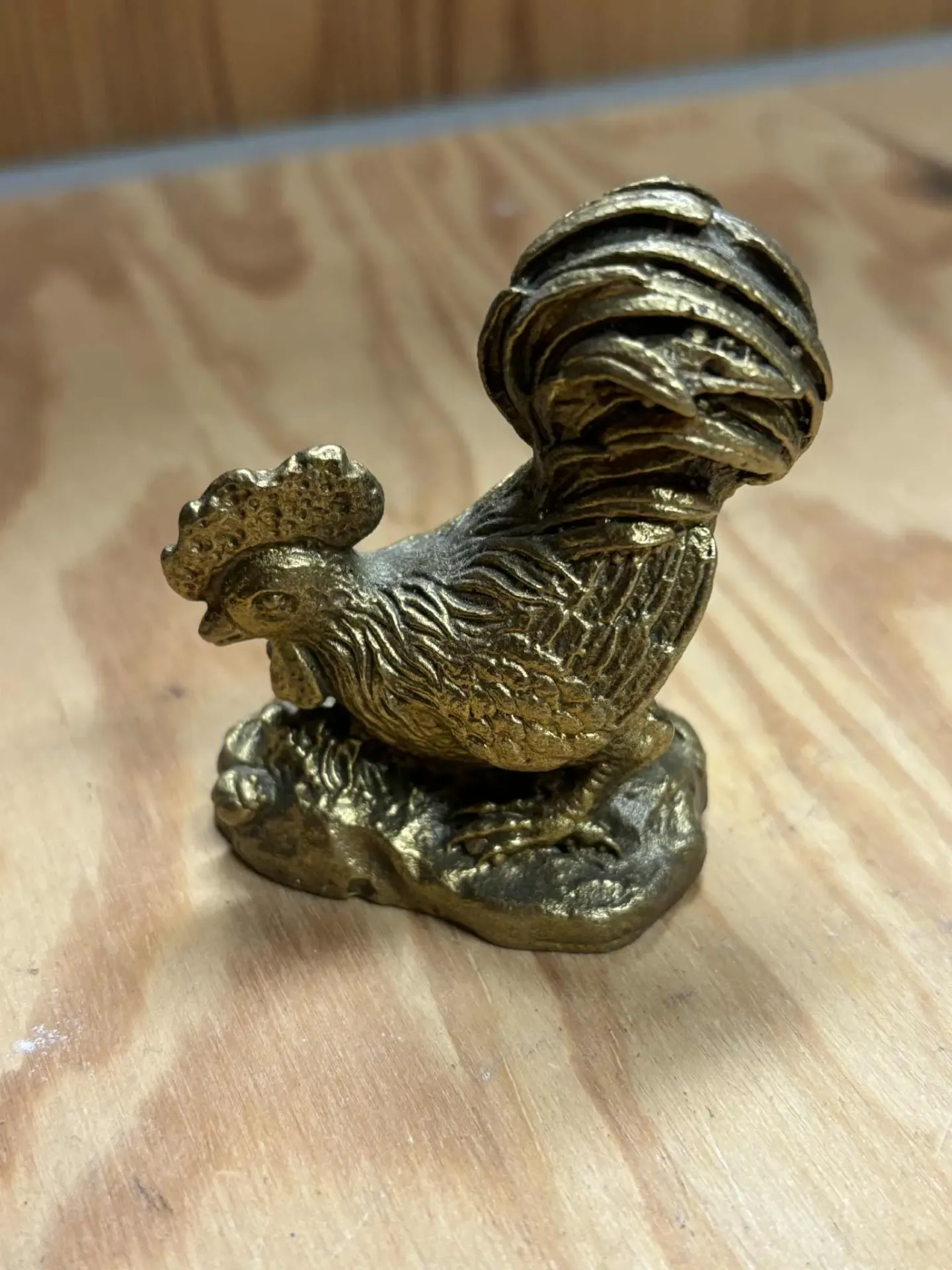 Coq en bronze
