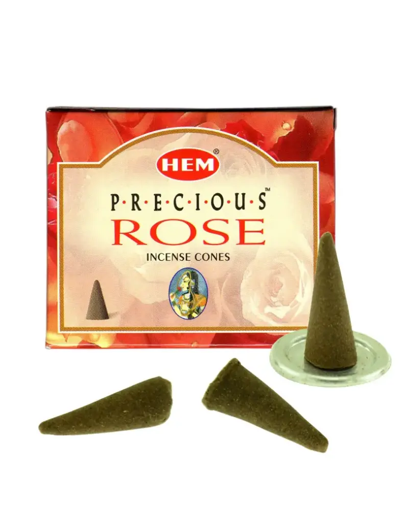 Encens Rose précieuse cônes