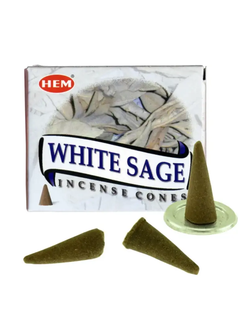 Encens cônes sauge blanche