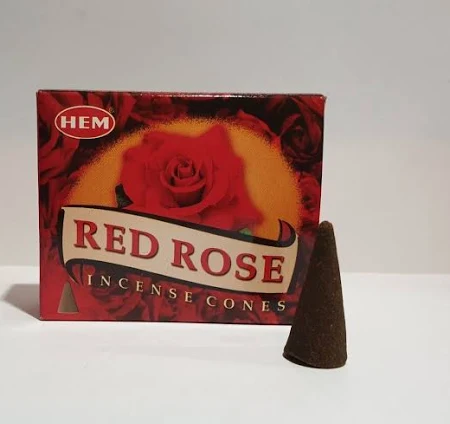 Encens Rose rouge cônes