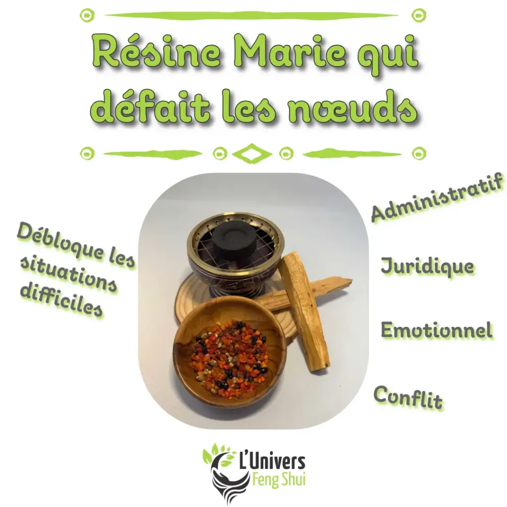 Encens résine Marie qui défait les nœuds
