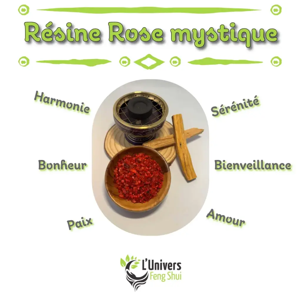 Encens résine Rose mystique