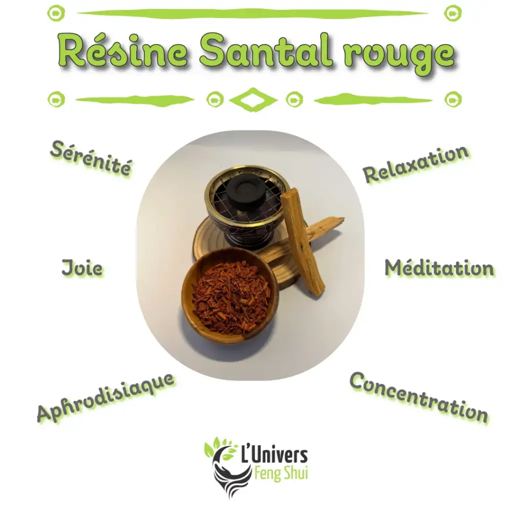 Encens résine Santal rouge 10gr
