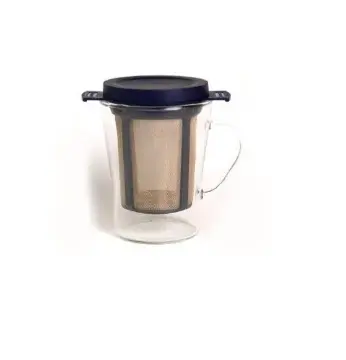 [N300] Tasse à thé avec infuseur bleu