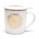 Tasse infuseur Mandala blanc
