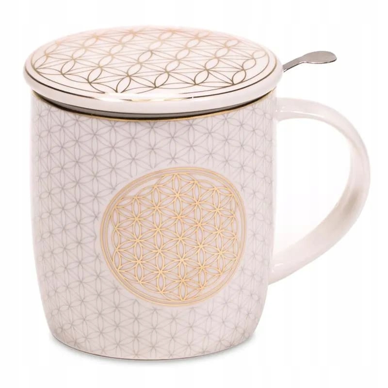 Tasse à thé infuseur Fleur de Vie