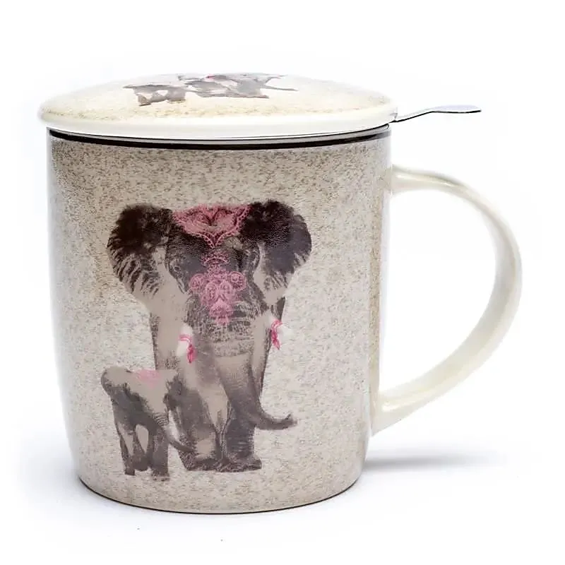[TAS010] Tasse infuseur Éléphant indien