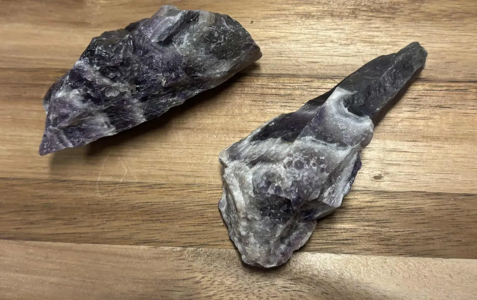 Améthyste chevron brut