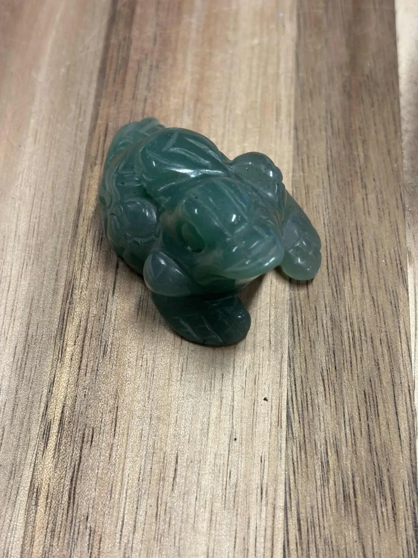 Aventurine verte crapaud à 3 pattes