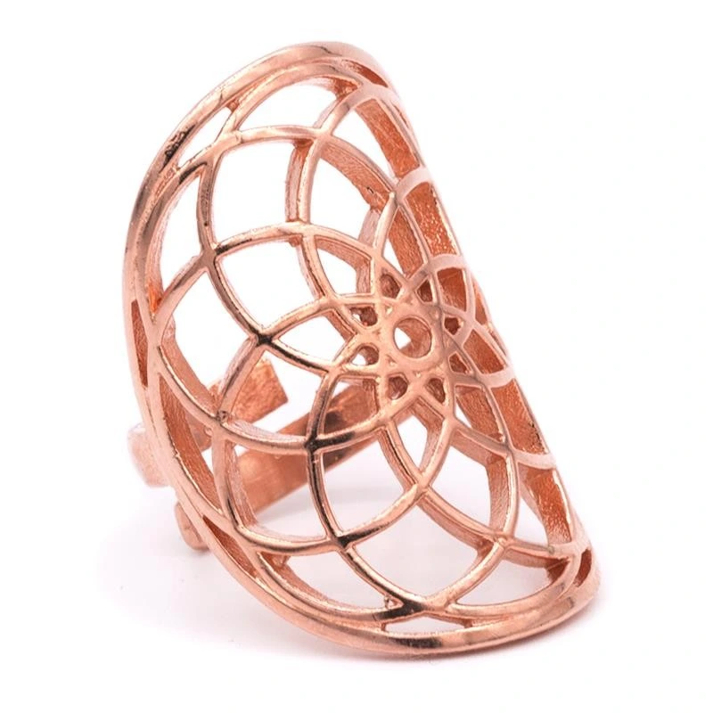 Bague en laiton graine de vie