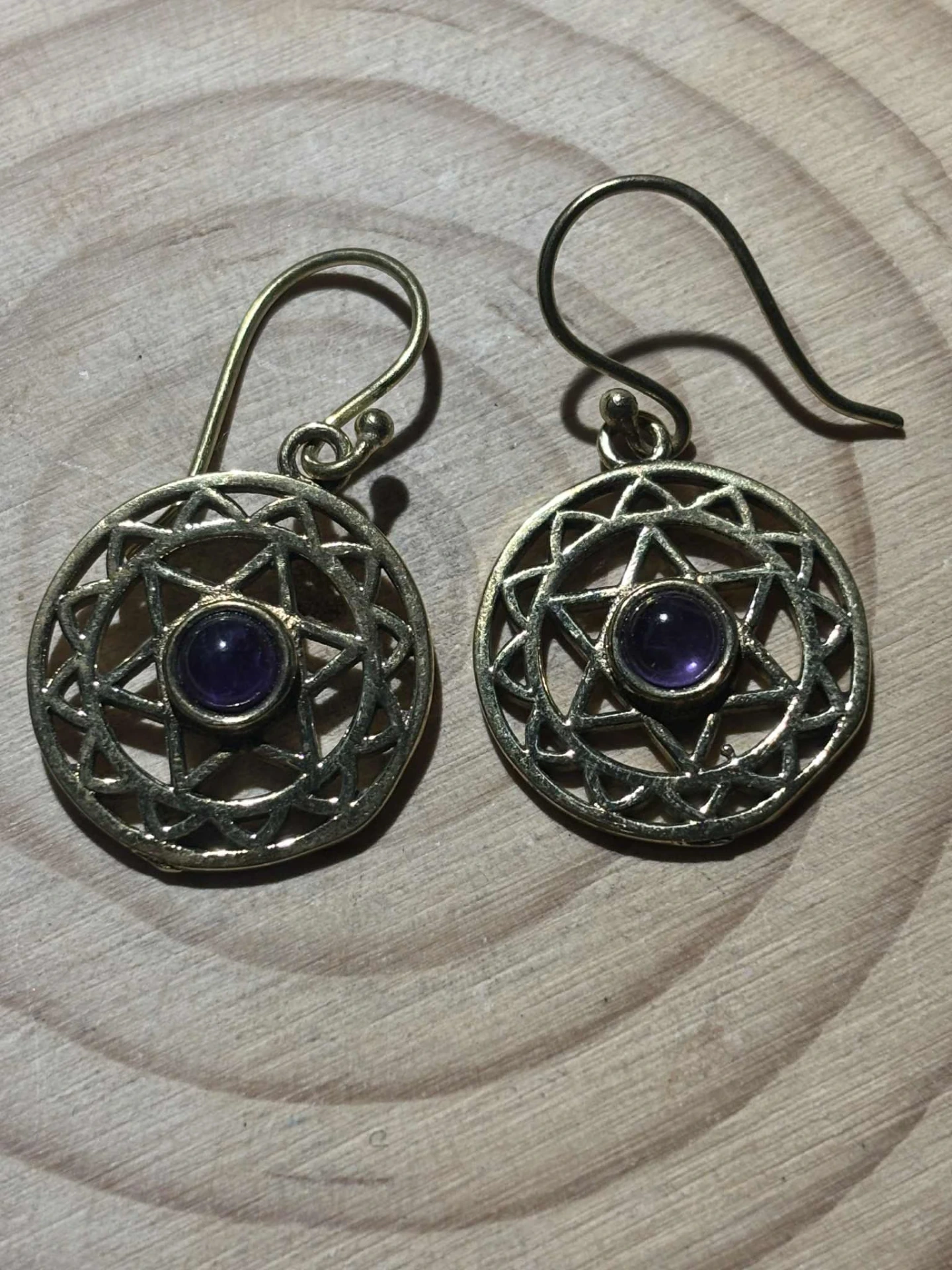 Boucle d'oreille Améthyste