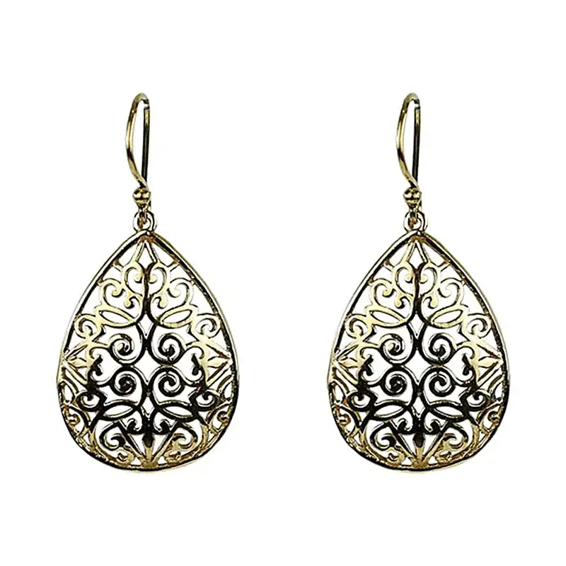 Boucles d'oreilles en forme de larmes