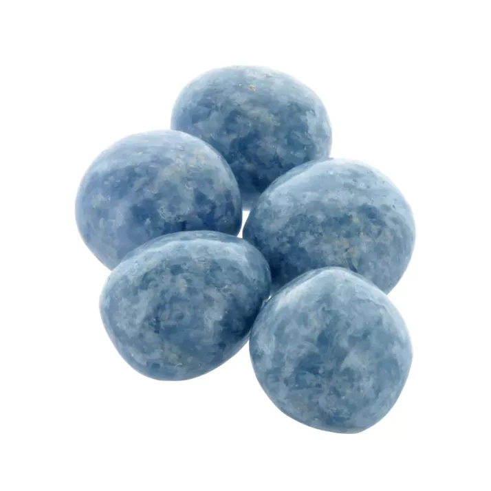 Calcite bleu roulée