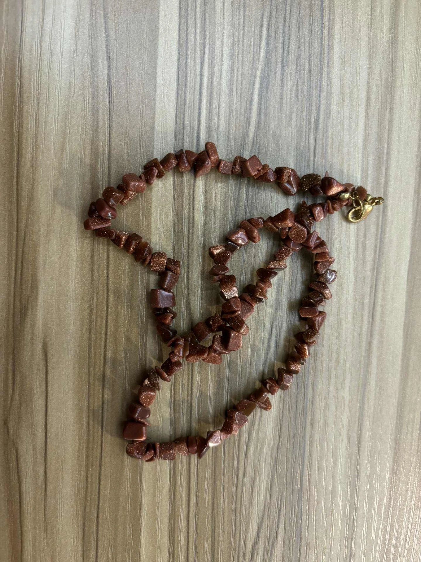 Collier baroque Pierre de soleil chauffée