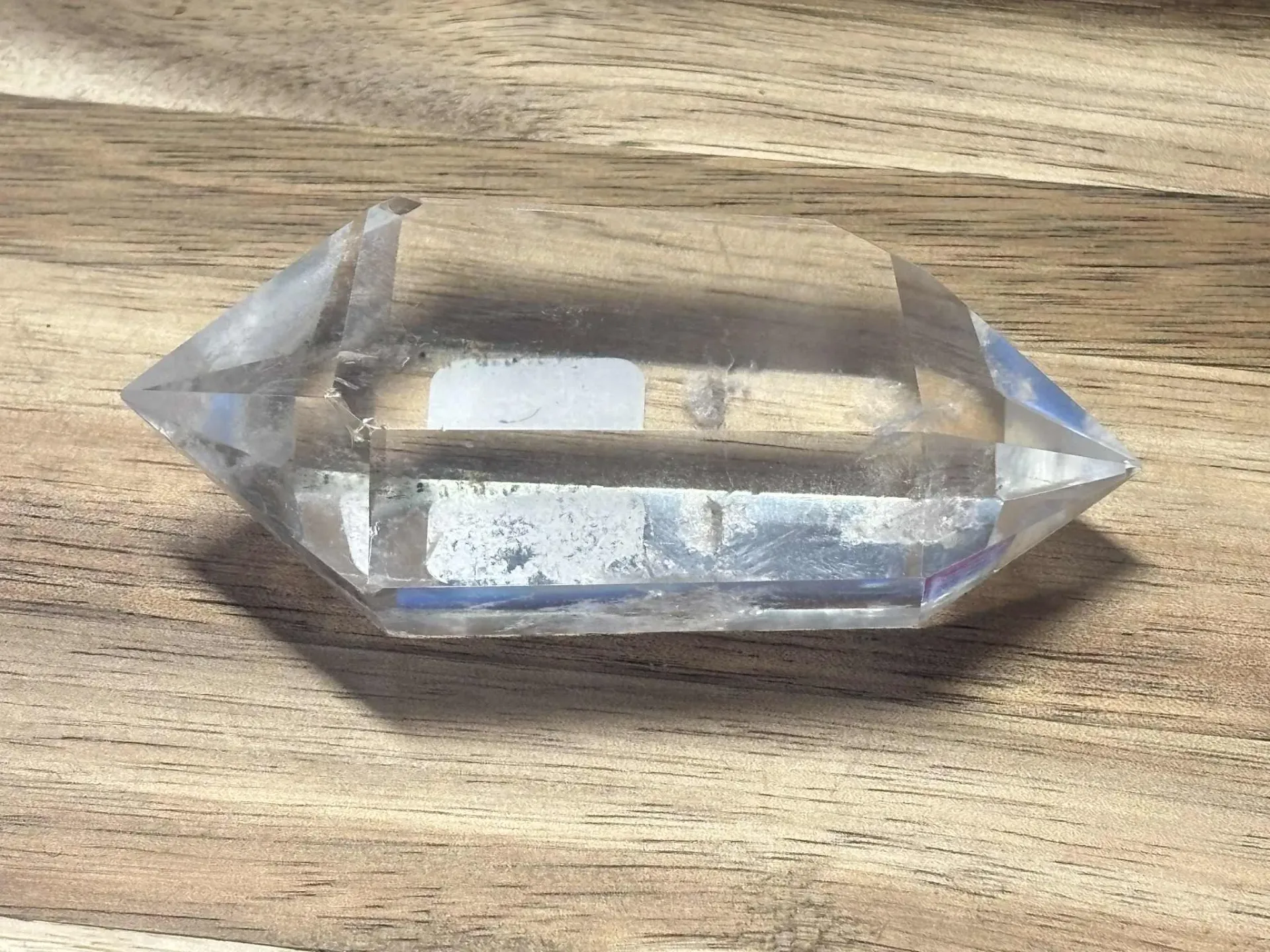 Cristal de roche bipointe