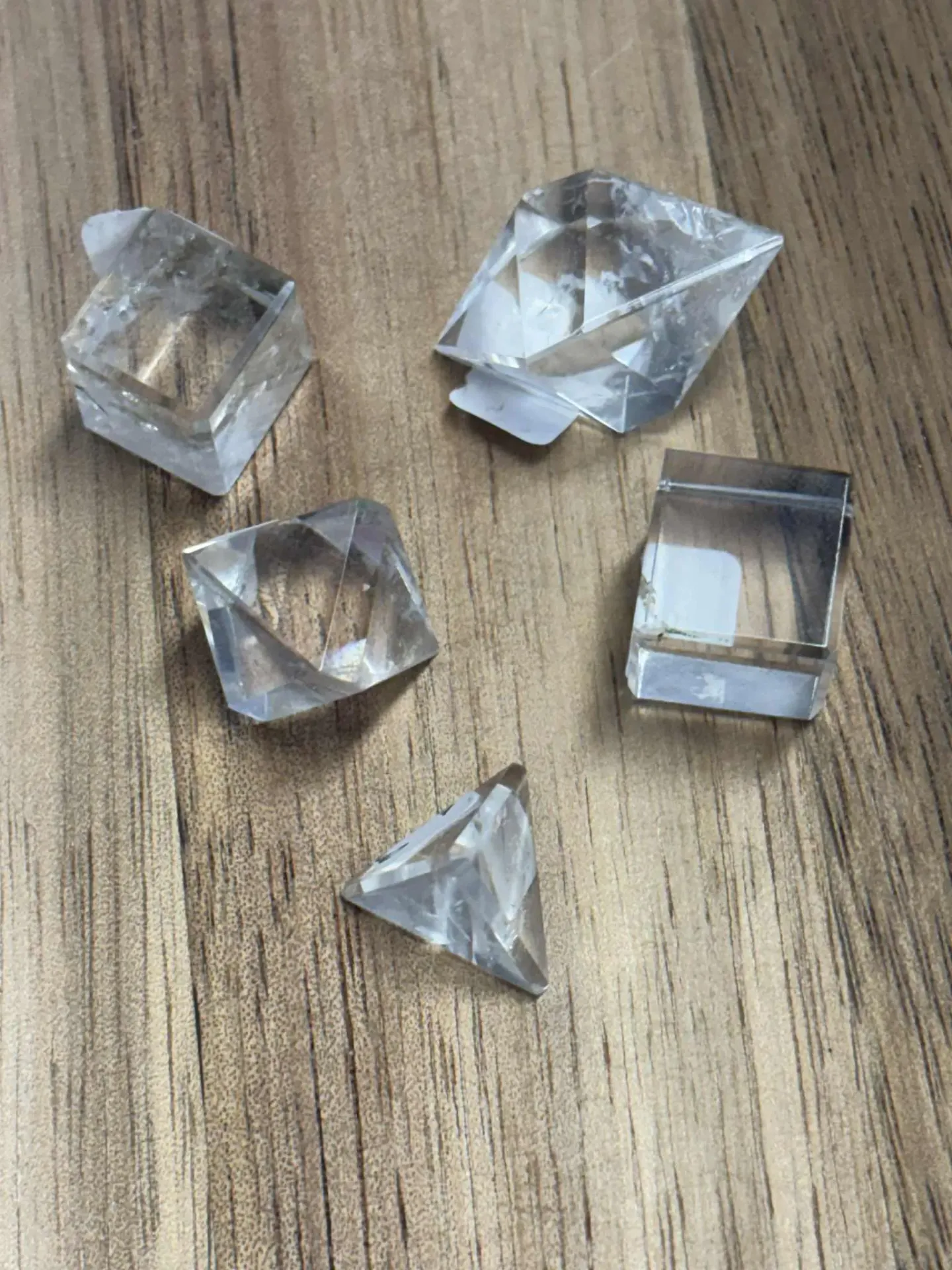 Cristal de roche formes de platon mini