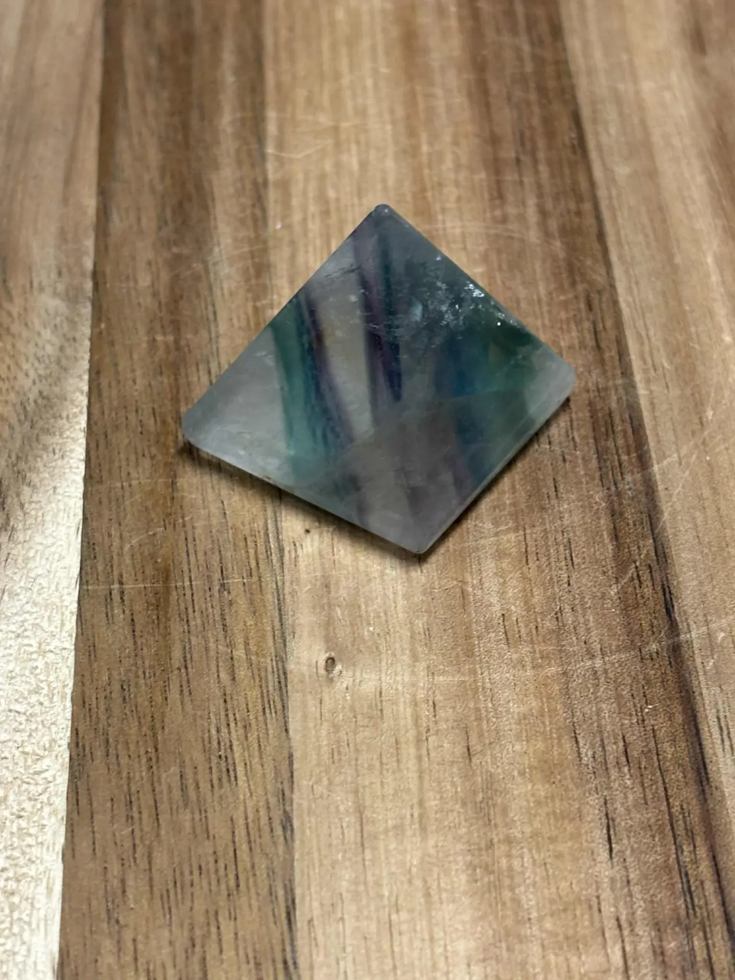 Fluorite pyramide
